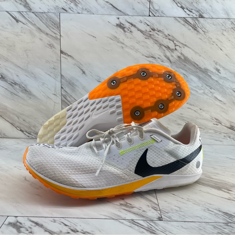 Nike Zoom Rival XC 6 Mens Track Spike Cleats White Orange